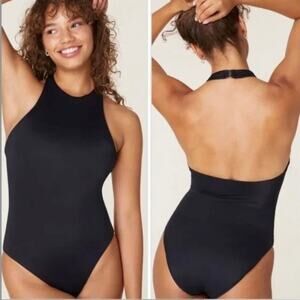 andie swim the luzon one piece swim suit women black medium